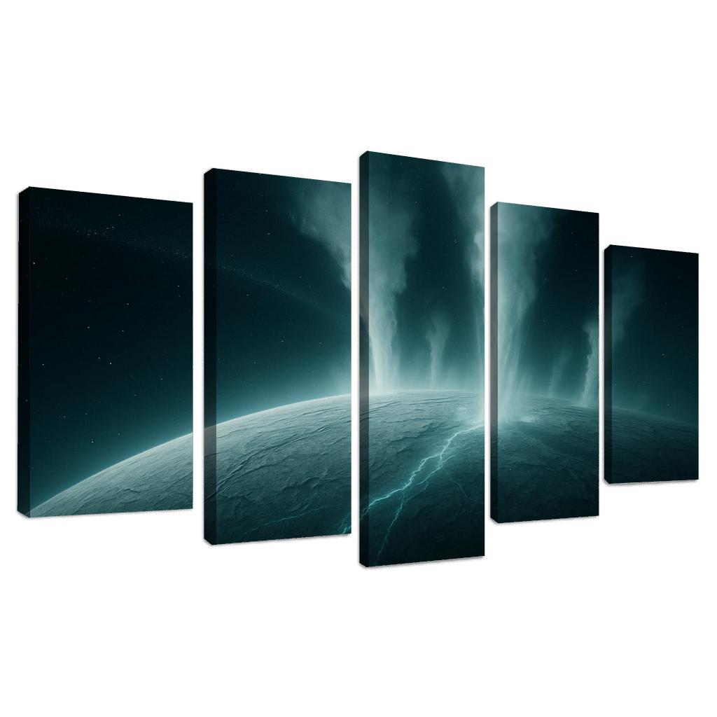Hydrothermal Plumes On An Ocean Moon canvas paintings frame