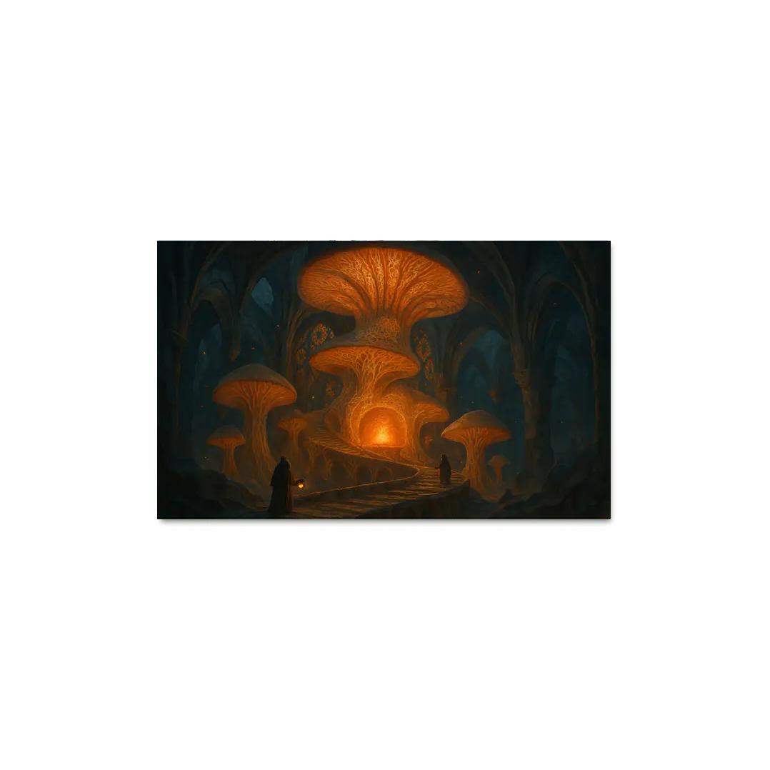 The Emberloom Mycelium Cathedral wall art