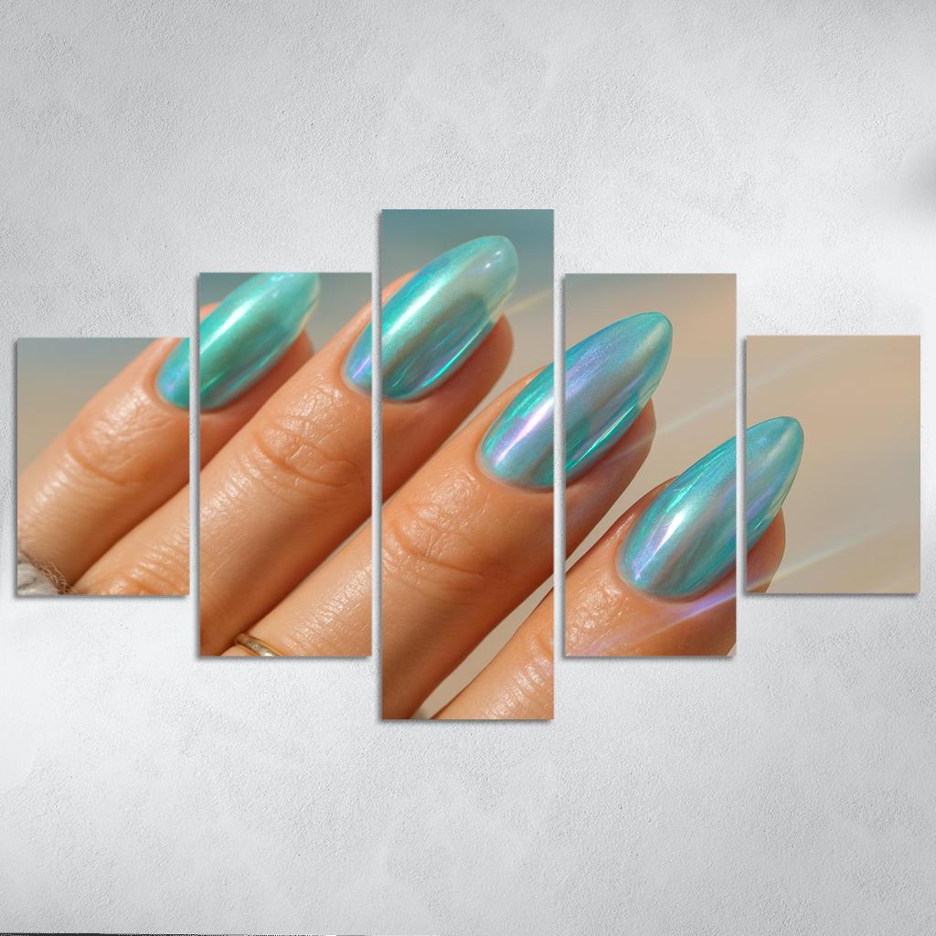 Sea Glass Chromatic Nails wall decor