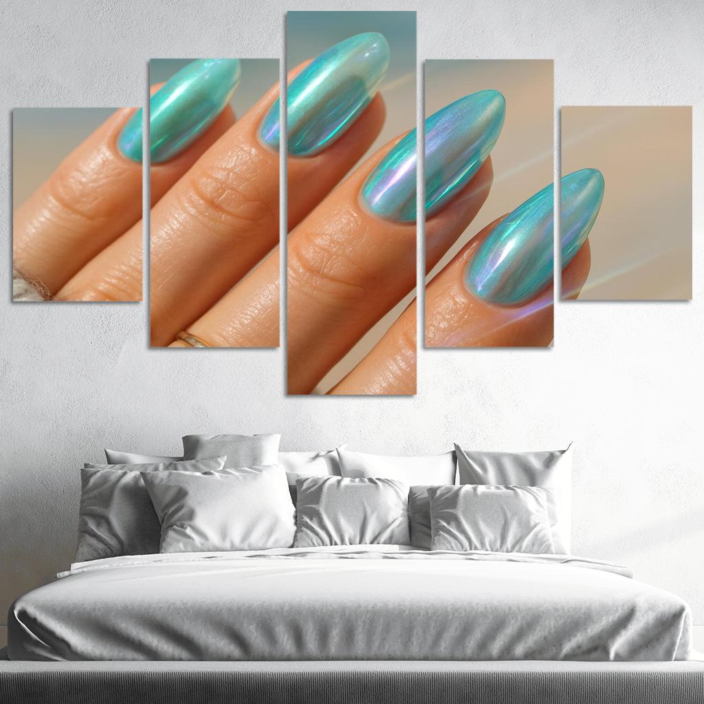 Sea Glass Chromatic Nails wall decor