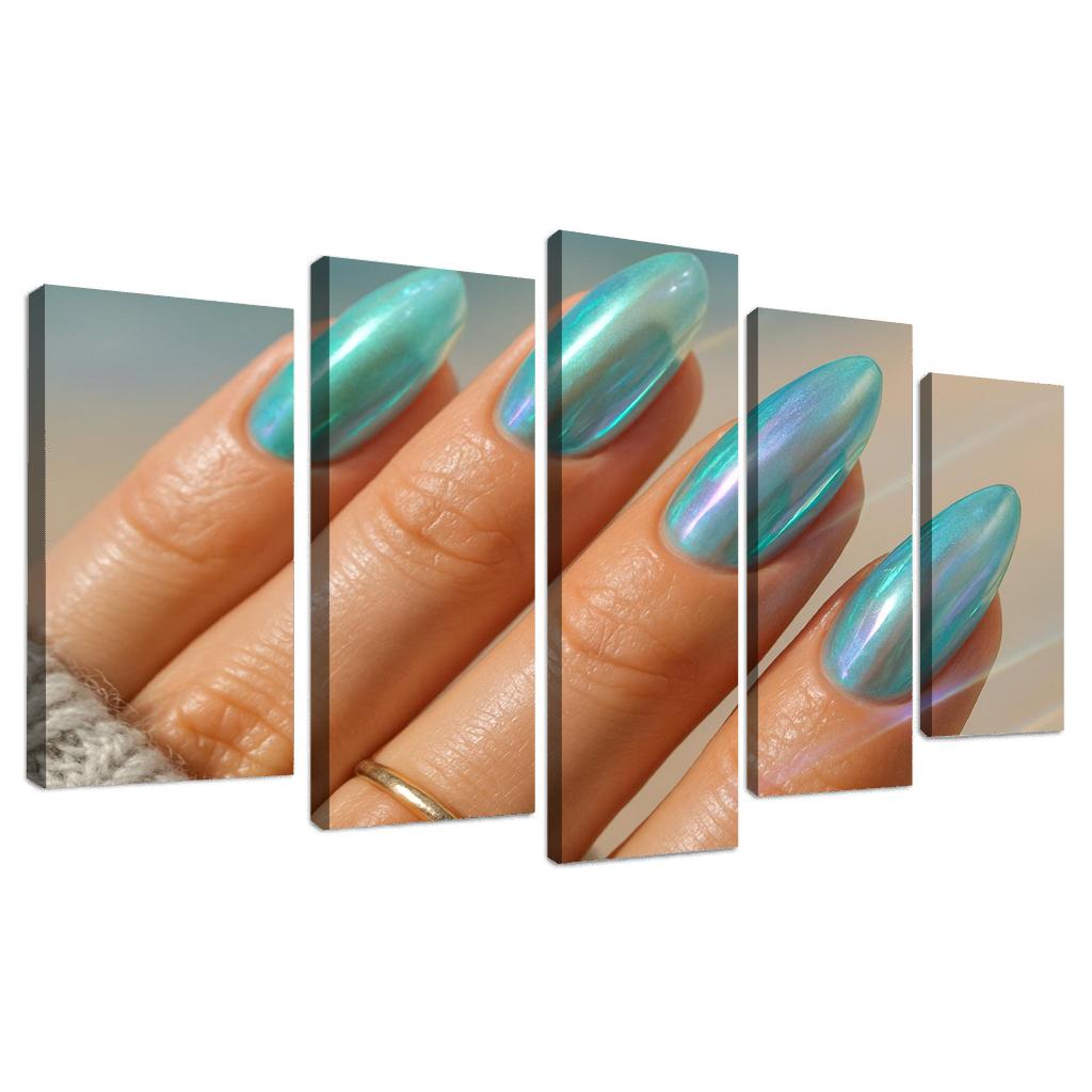 Sea Glass Chromatic Nails wall decor