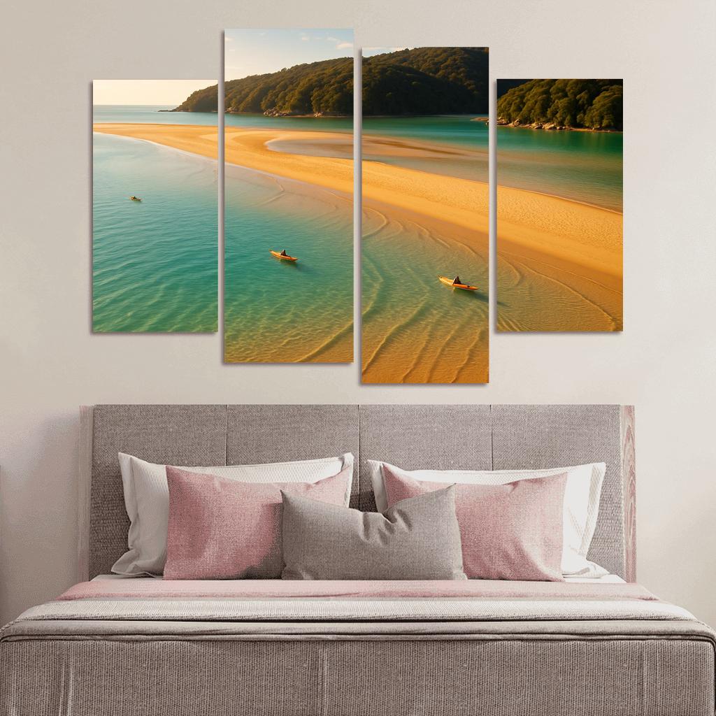 Awaroa Inlet Sandbar Lagoon Escape art trends
