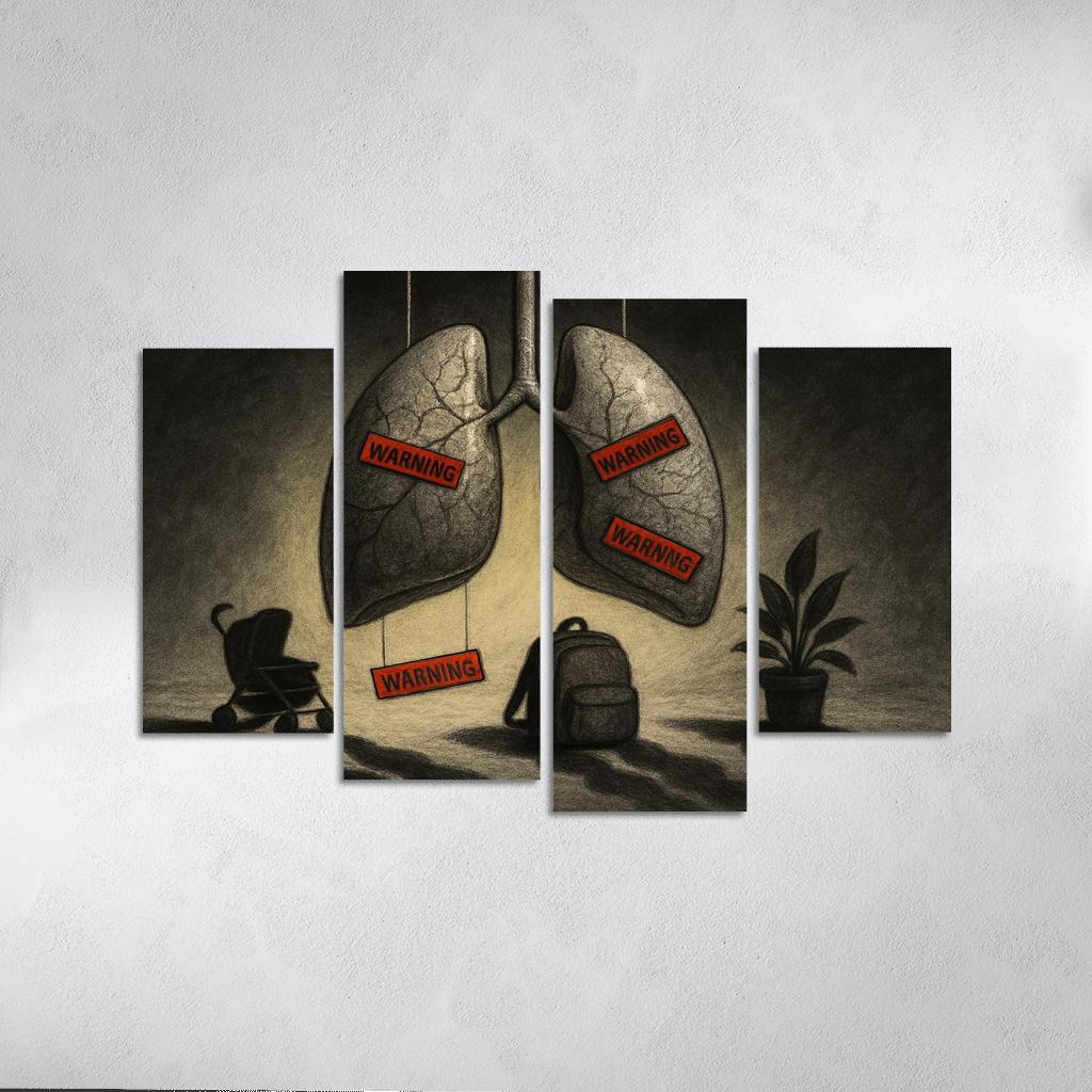 Breath Debt The Hidden Cost Of Air custom paintings frame