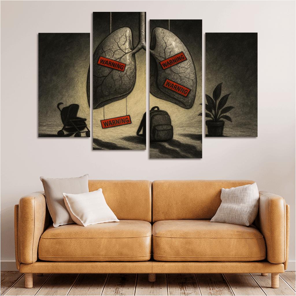 Breath Debt The Hidden Cost Of Air custom paintings frame