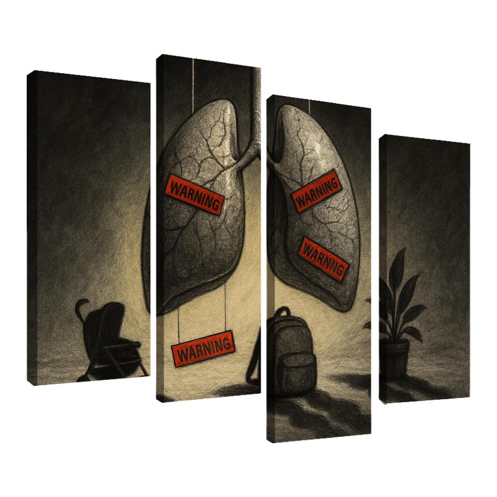 Breath Debt The Hidden Cost Of Air custom paintings frame