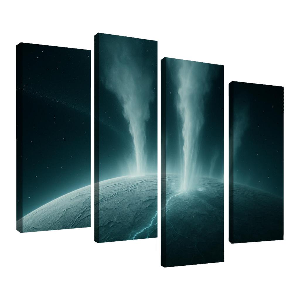 Hydrothermal Plumes On An Ocean Moon canvas paintings frame