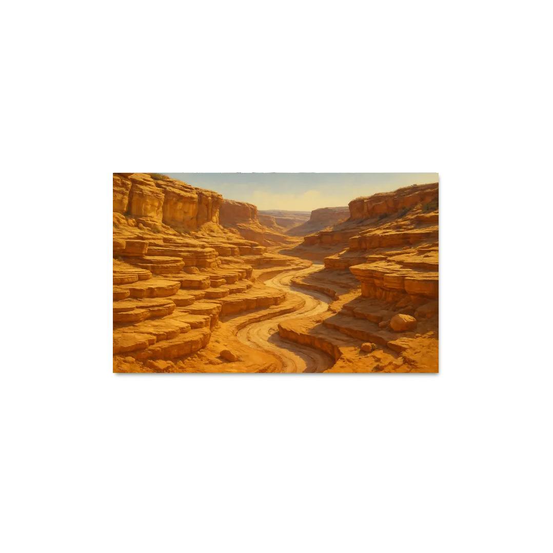 Sunlit Terraces Of A Sandstone Canyon decor