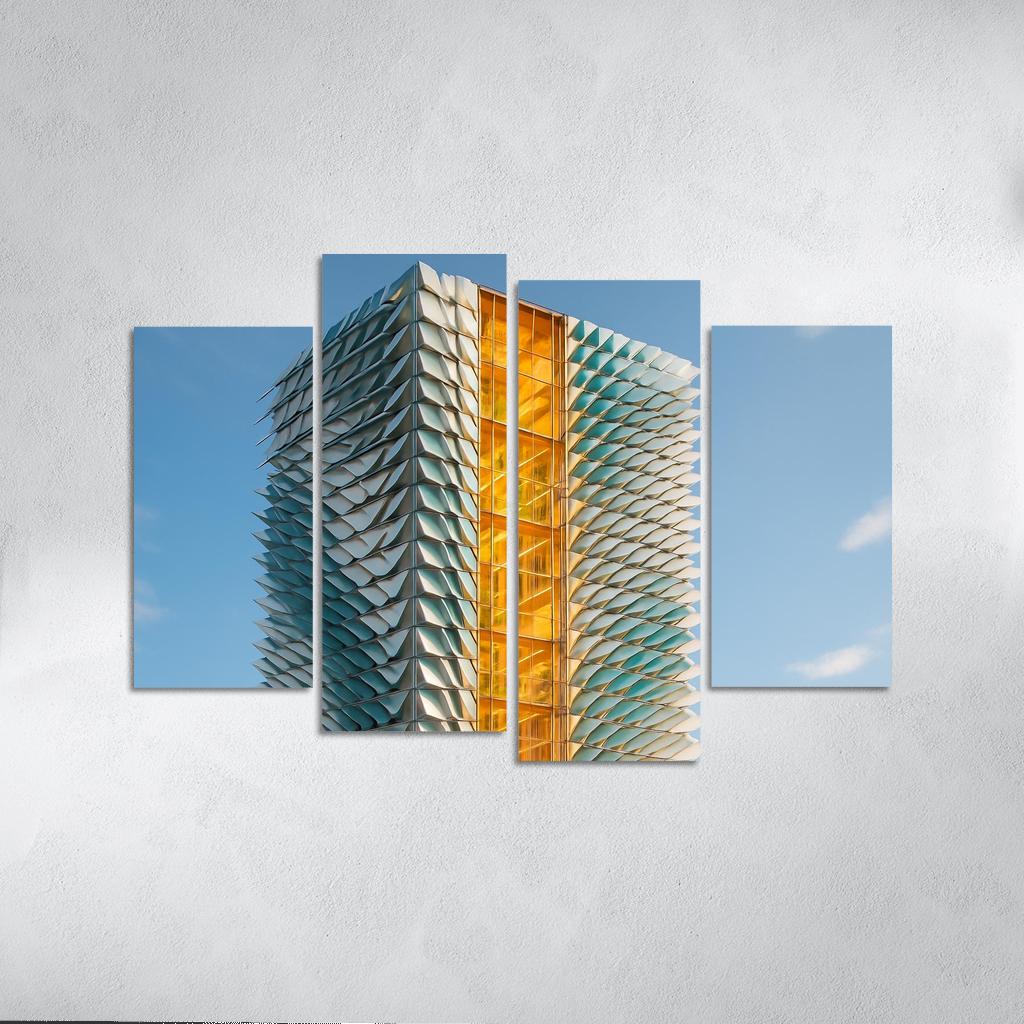 Kinetic Climate Skins Atrium Tower framed paintings