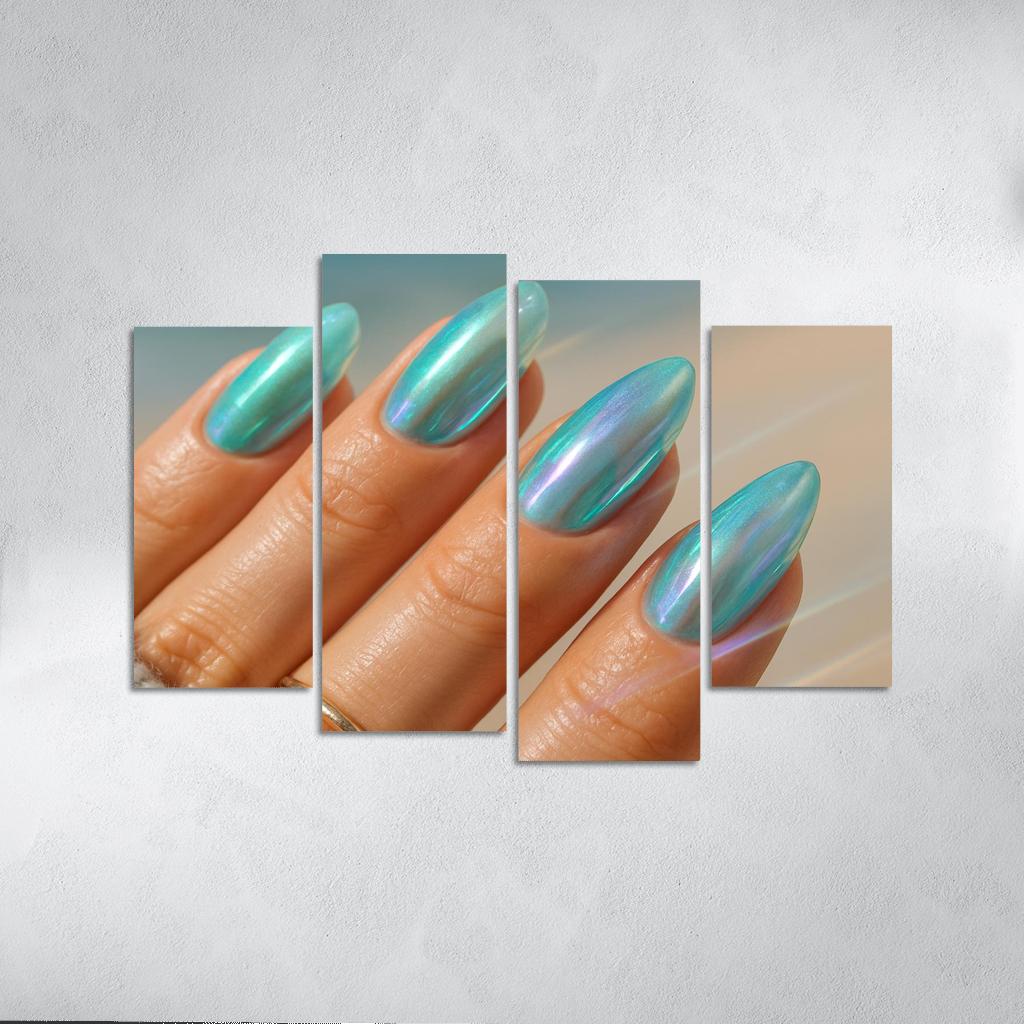 Sea Glass Chromatic Nails wall decor