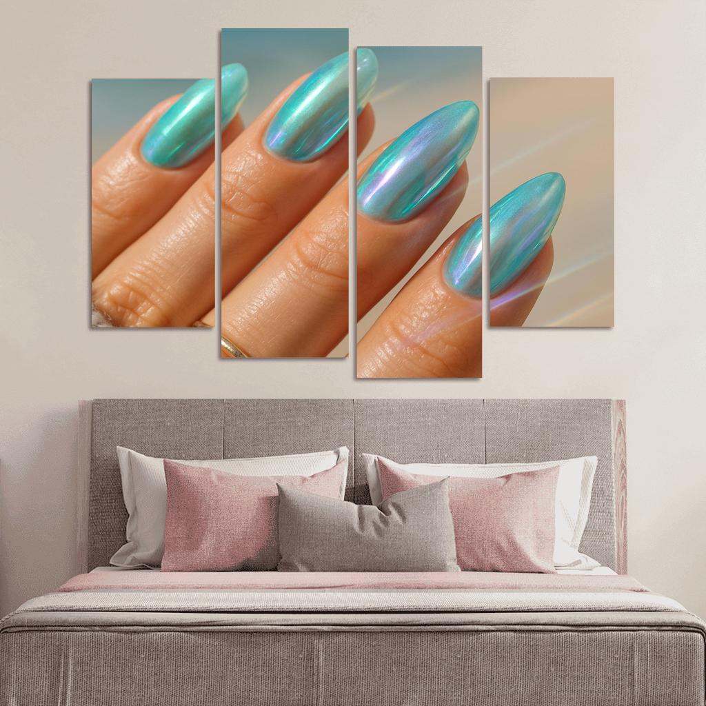 Sea Glass Chromatic Nails wall decor