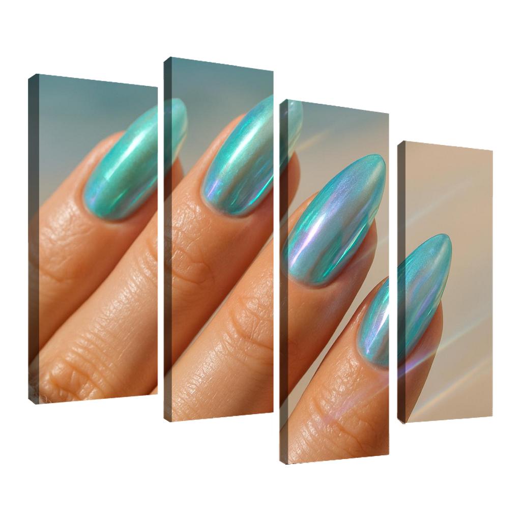 Sea Glass Chromatic Nails wall decor