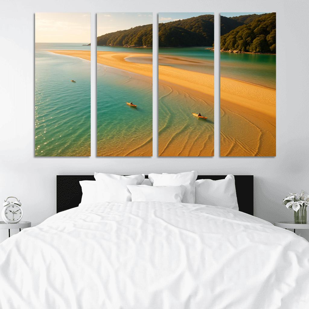 Awaroa Inlet Sandbar Lagoon Escape art trends