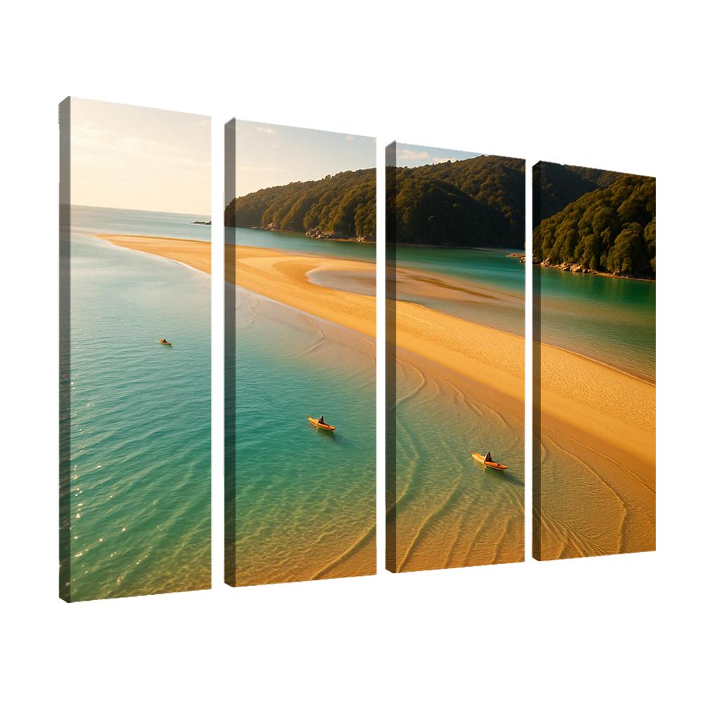 Awaroa Inlet Sandbar Lagoon Escape art trends