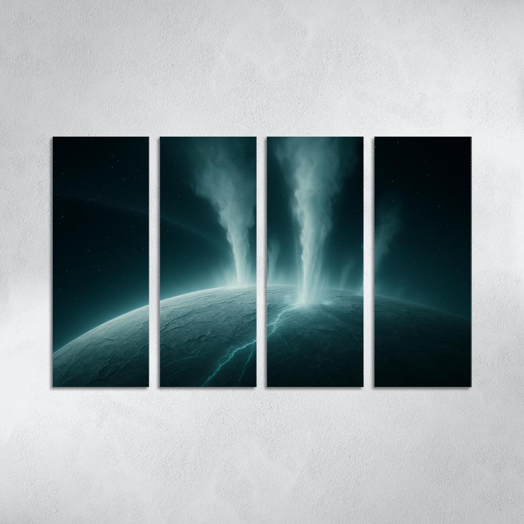 Hydrothermal Plumes On An Ocean Moon canvas paintings frame