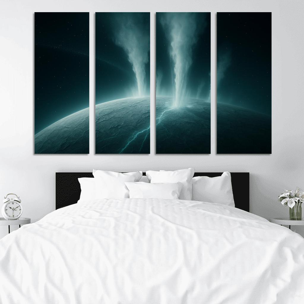 Hydrothermal Plumes On An Ocean Moon canvas paintings frame