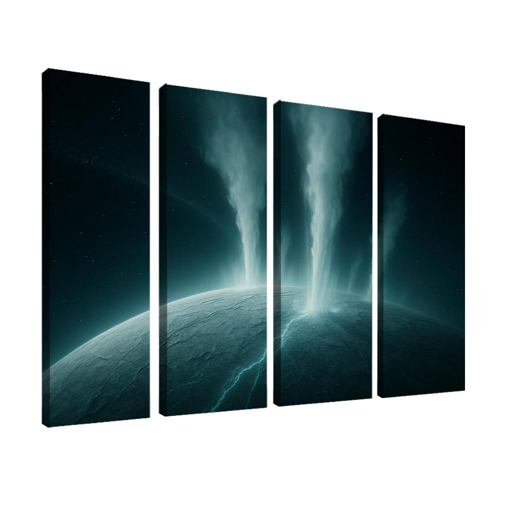 Hydrothermal Plumes On An Ocean Moon canvas paintings frame