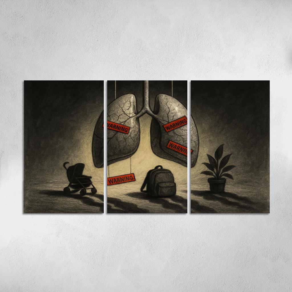 Breath Debt The Hidden Cost Of Air custom paintings frame