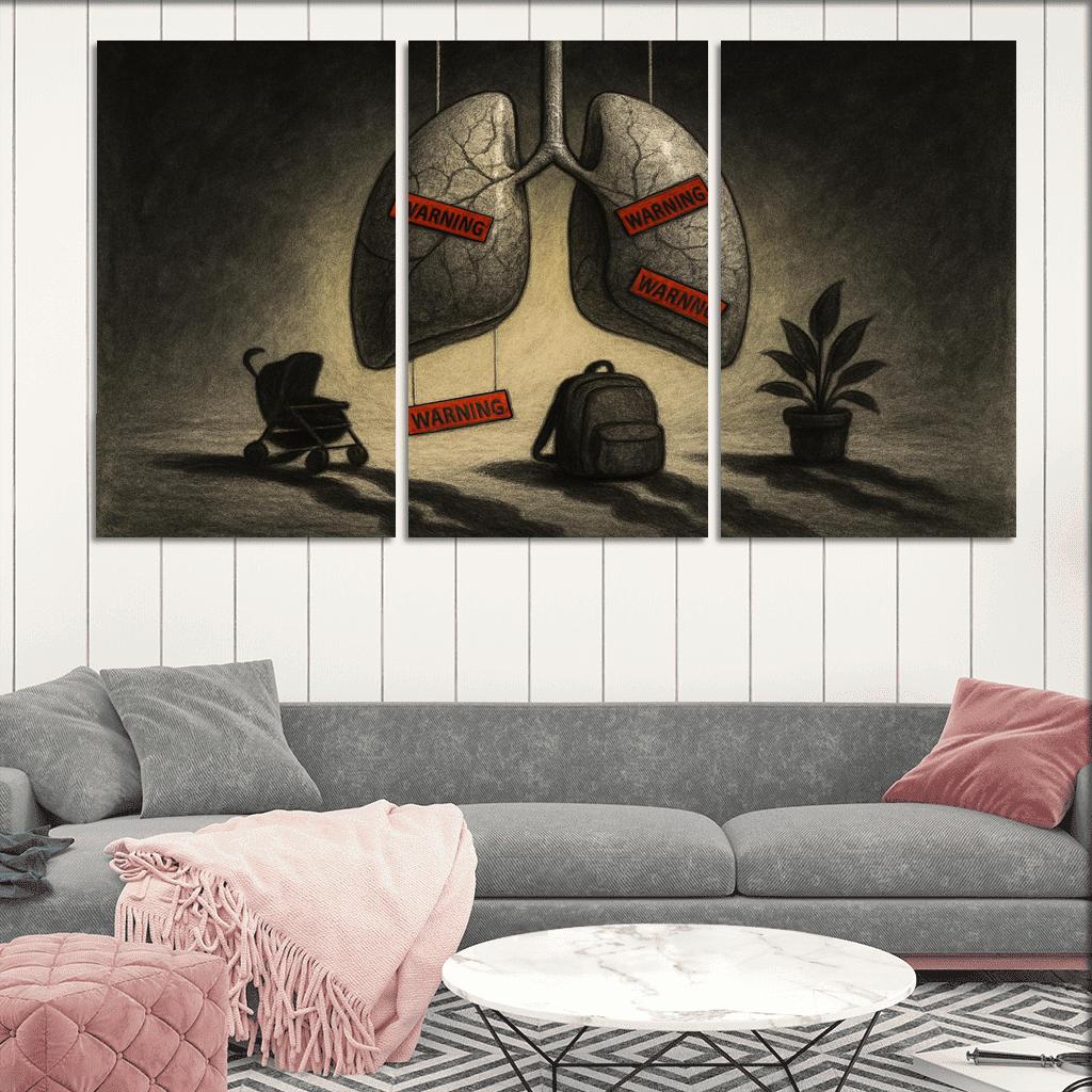 Breath Debt The Hidden Cost Of Air custom paintings frame