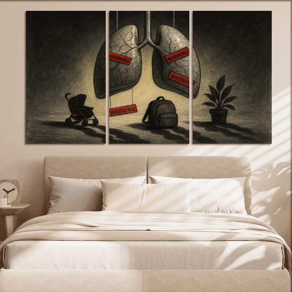 Breath Debt The Hidden Cost Of Air custom paintings frame