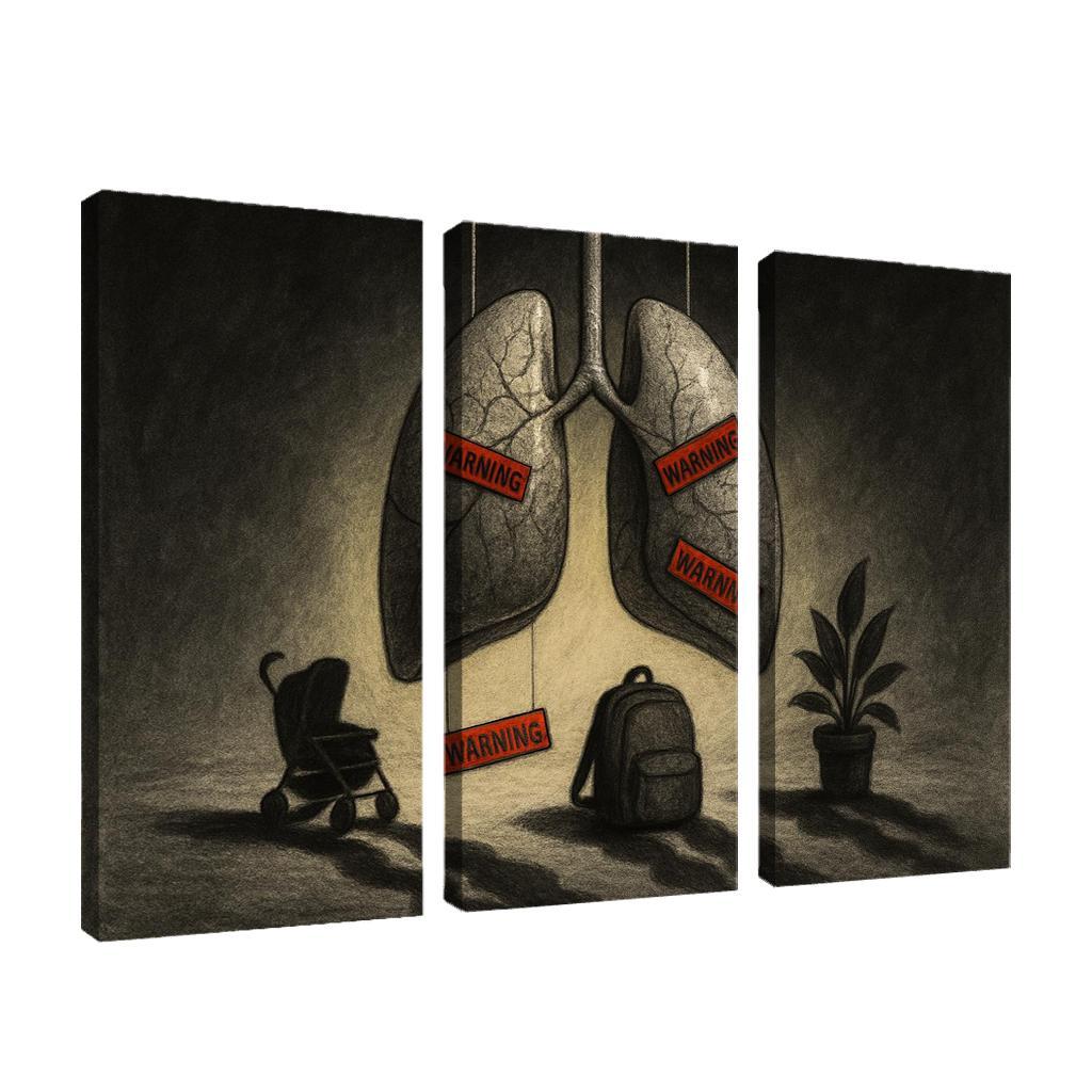 Breath Debt The Hidden Cost Of Air custom paintings frame