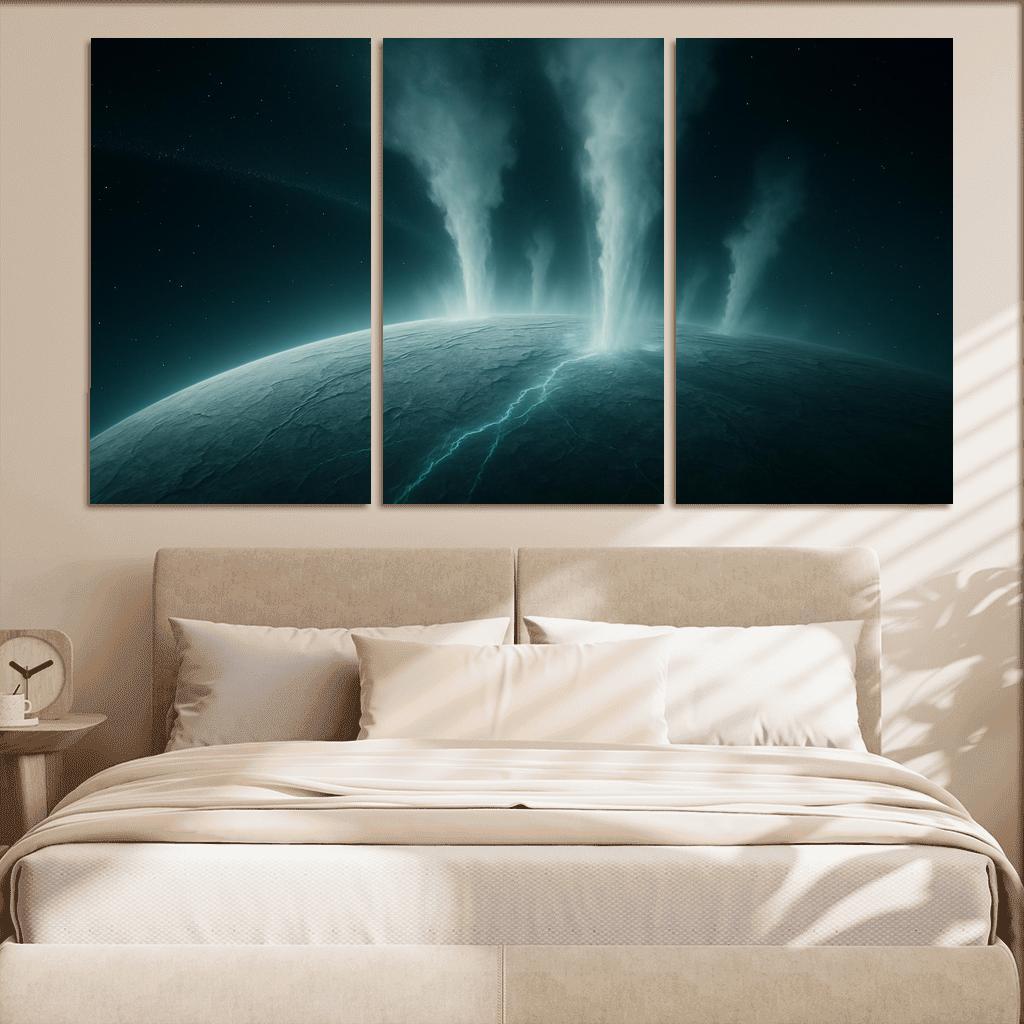 Hydrothermal Plumes On An Ocean Moon canvas paintings frame