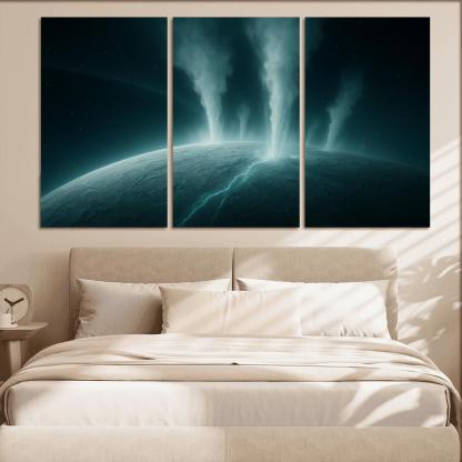 Hydrothermal Plumes On An Ocean Moon canvas paintings frame