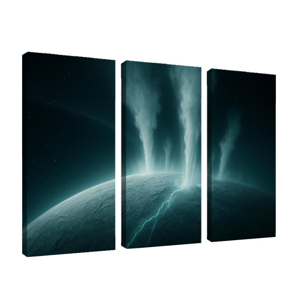 Hydrothermal Plumes On An Ocean Moon canvas paintings frame