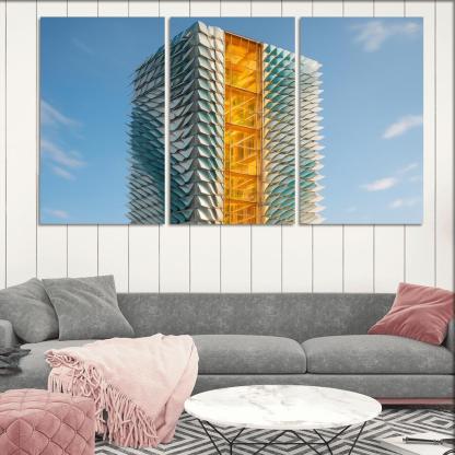 Kinetic Climate Skins Atrium Tower framed paintings