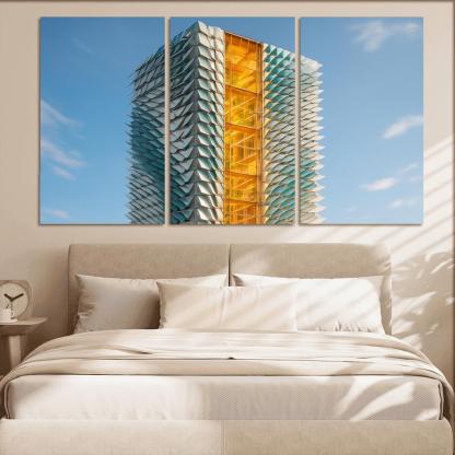 Kinetic Climate Skins Atrium Tower framed paintings