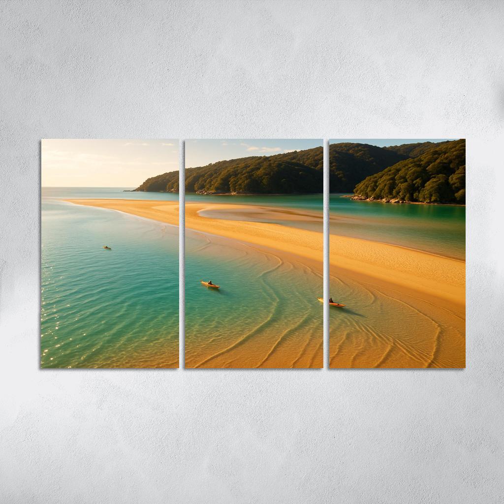 Awaroa Inlet Sandbar Lagoon Escape art trends