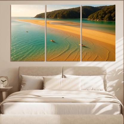 Awaroa Inlet Sandbar Lagoon Escape art trends