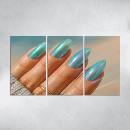 Sea Glass Chromatic Nails wall decor