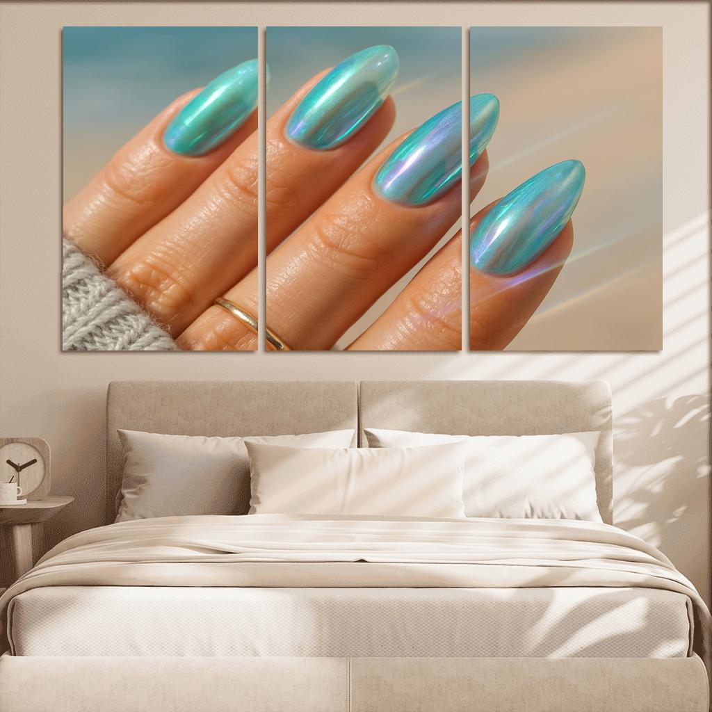 Sea Glass Chromatic Nails wall decor