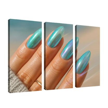 Sea Glass Chromatic Nails wall decor