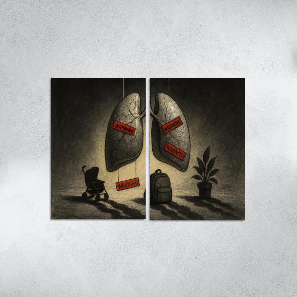 Breath Debt The Hidden Cost Of Air custom paintings frame