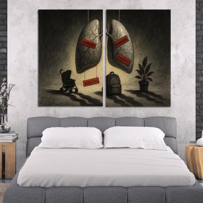 Breath Debt The Hidden Cost Of Air custom paintings frame