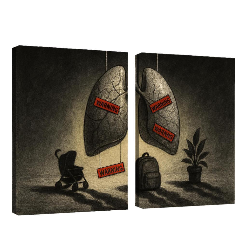 Breath Debt The Hidden Cost Of Air custom paintings frame