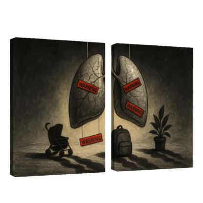 Breath Debt The Hidden Cost Of Air custom paintings frame