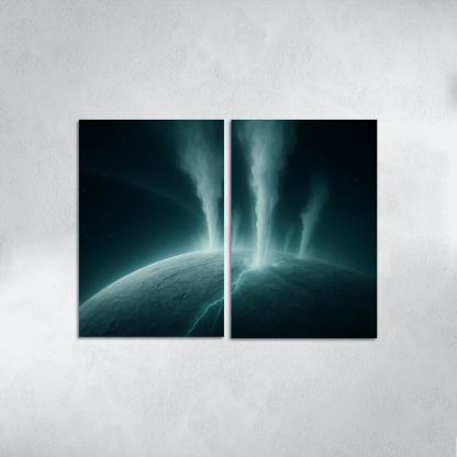 Hydrothermal Plumes On An Ocean Moon canvas paintings frame
