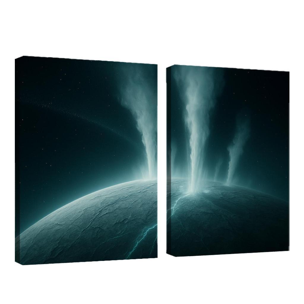 Hydrothermal Plumes On An Ocean Moon canvas paintings frame
