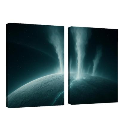 Hydrothermal Plumes On An Ocean Moon canvas paintings frame
