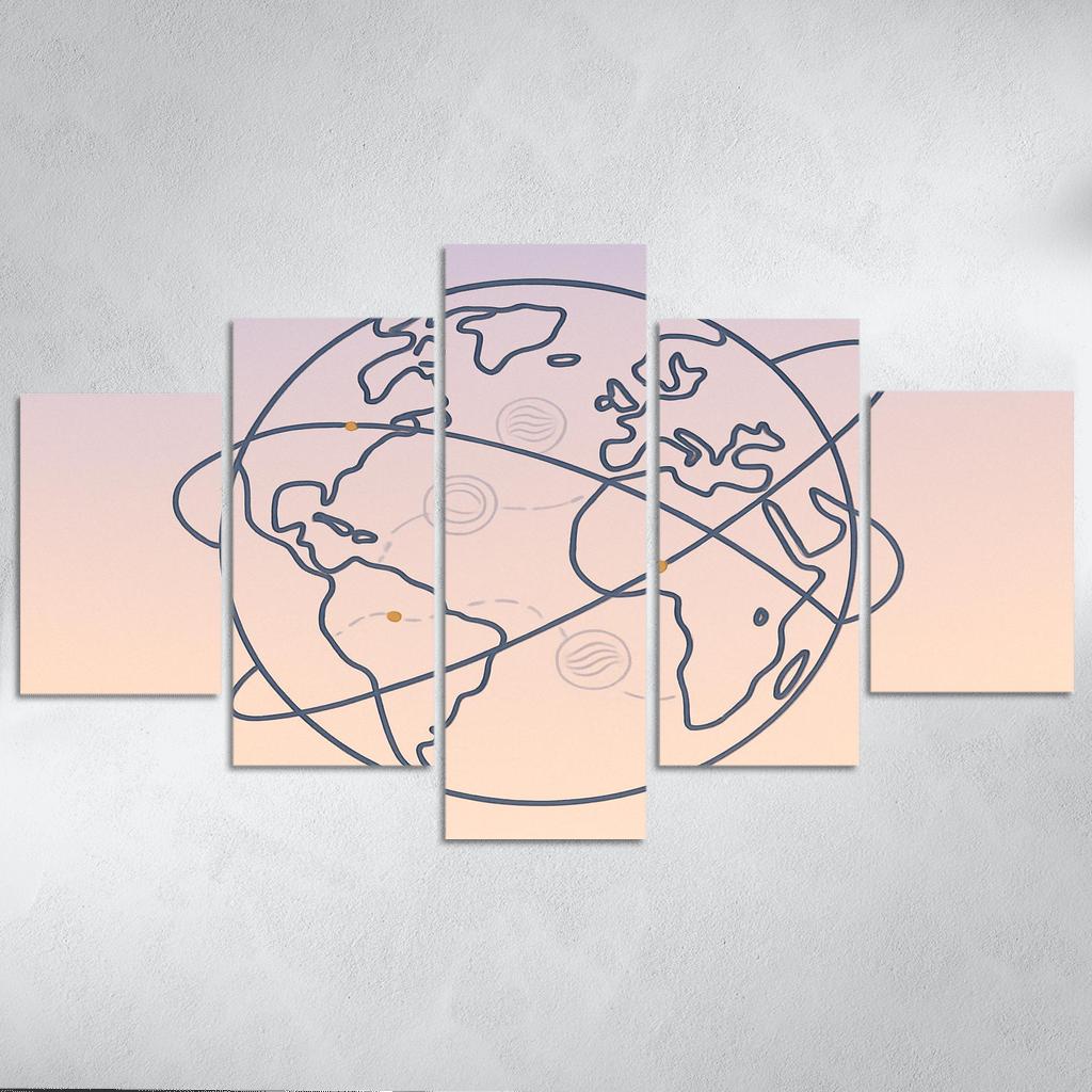 Passport Stamps Of The Skyways home decor