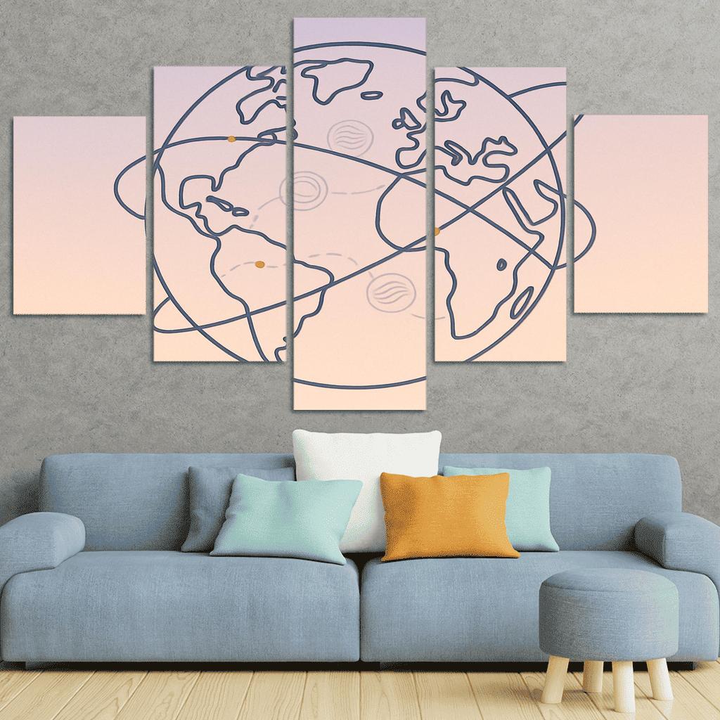 Passport Stamps Of The Skyways home decor