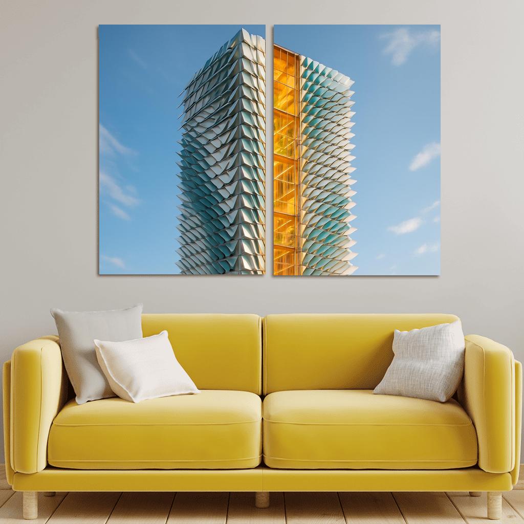 Kinetic Climate Skins Atrium Tower framed paintings
