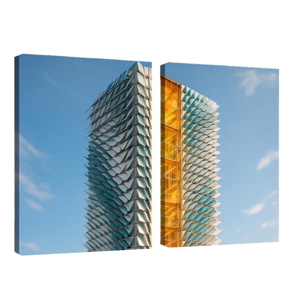 Kinetic Climate Skins Atrium Tower framed paintings