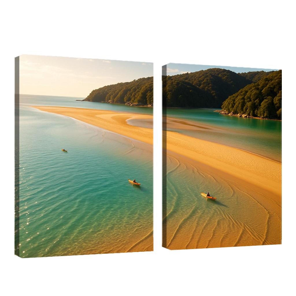 Awaroa Inlet Sandbar Lagoon Escape art trends