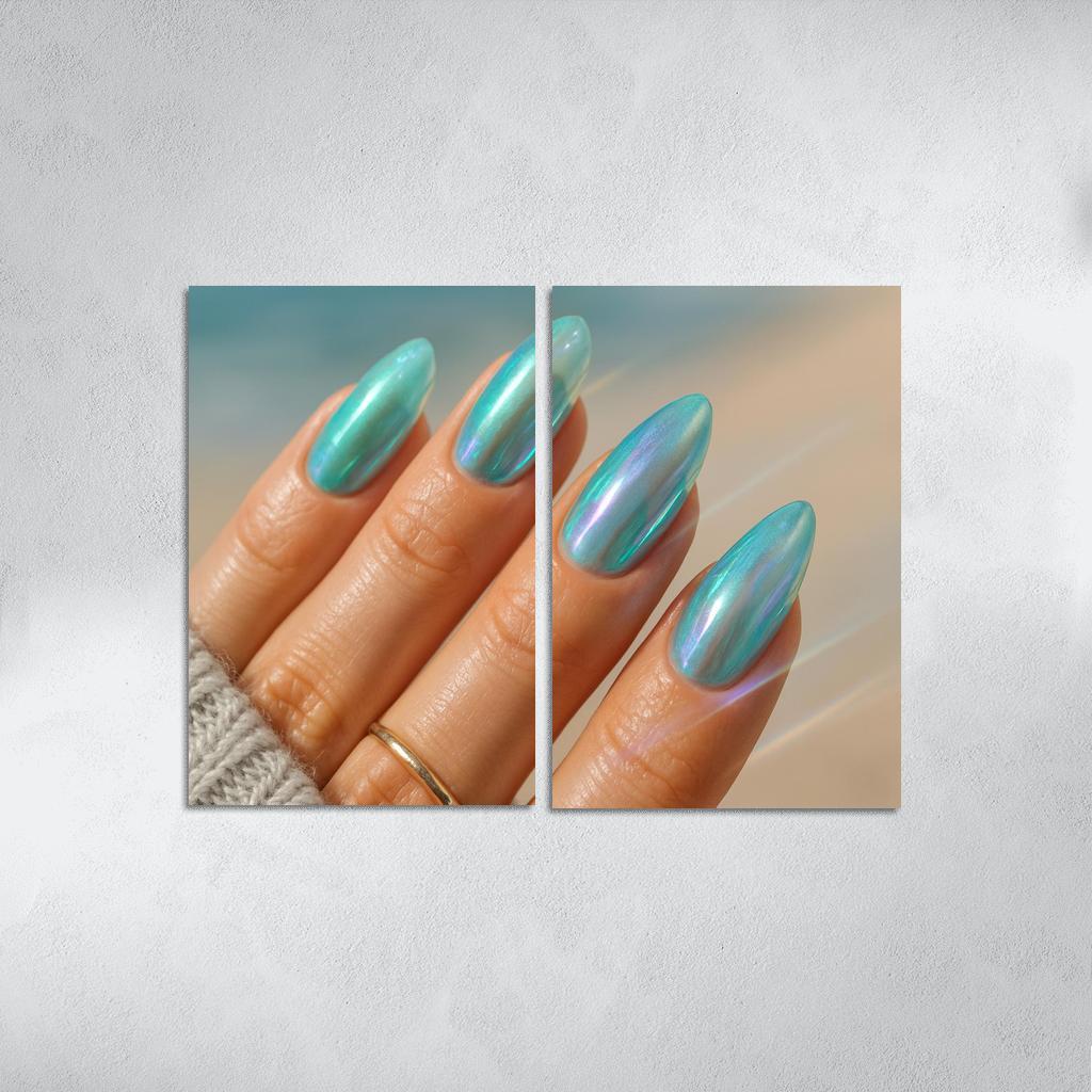Sea Glass Chromatic Nails wall decor