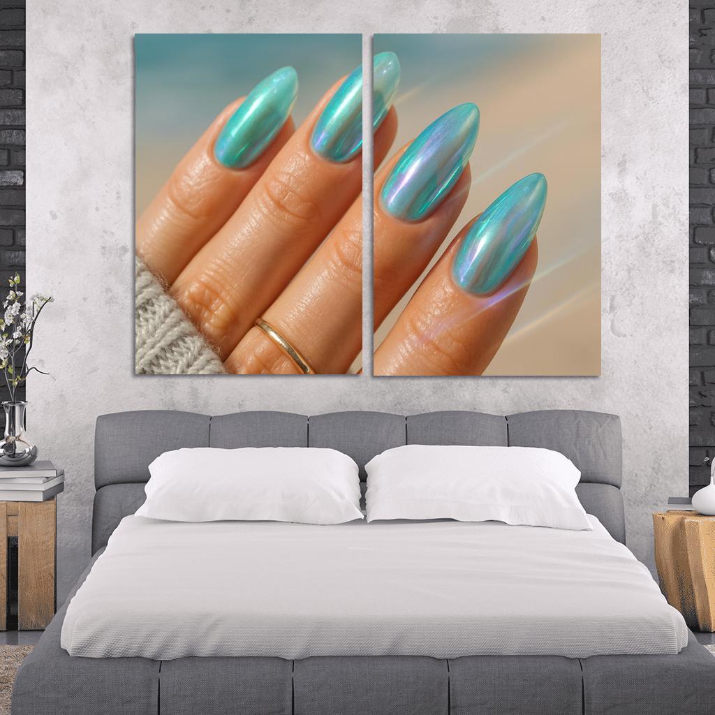 Sea Glass Chromatic Nails wall decor