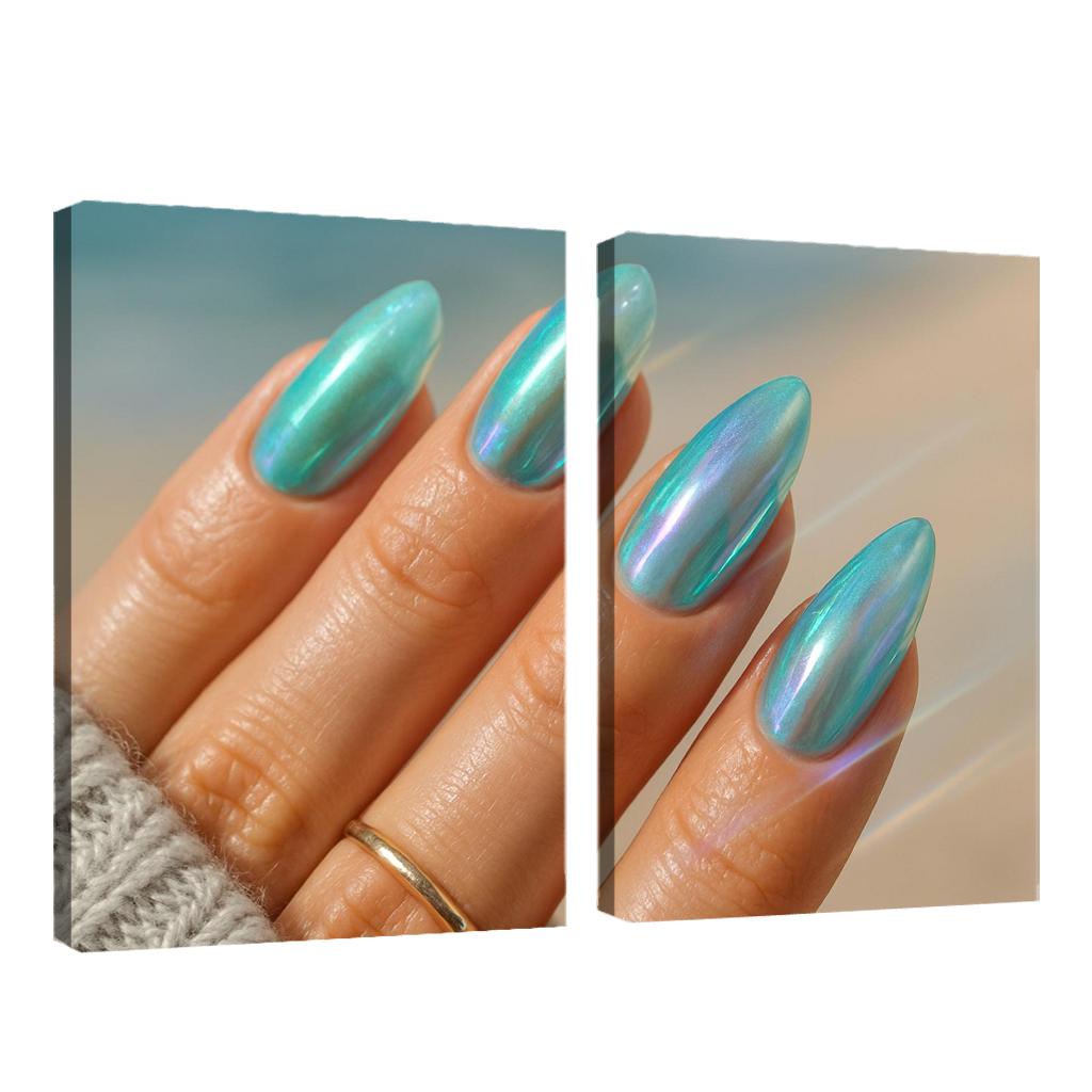 Sea Glass Chromatic Nails wall decor
