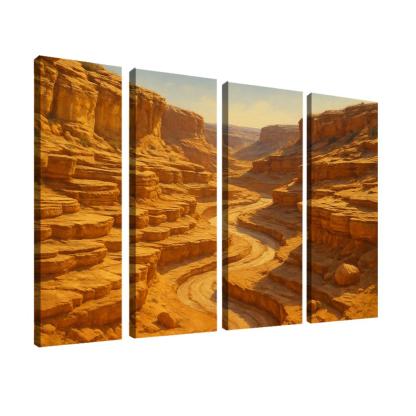 Sunlit Terraces Of A Sandstone Canyon decor